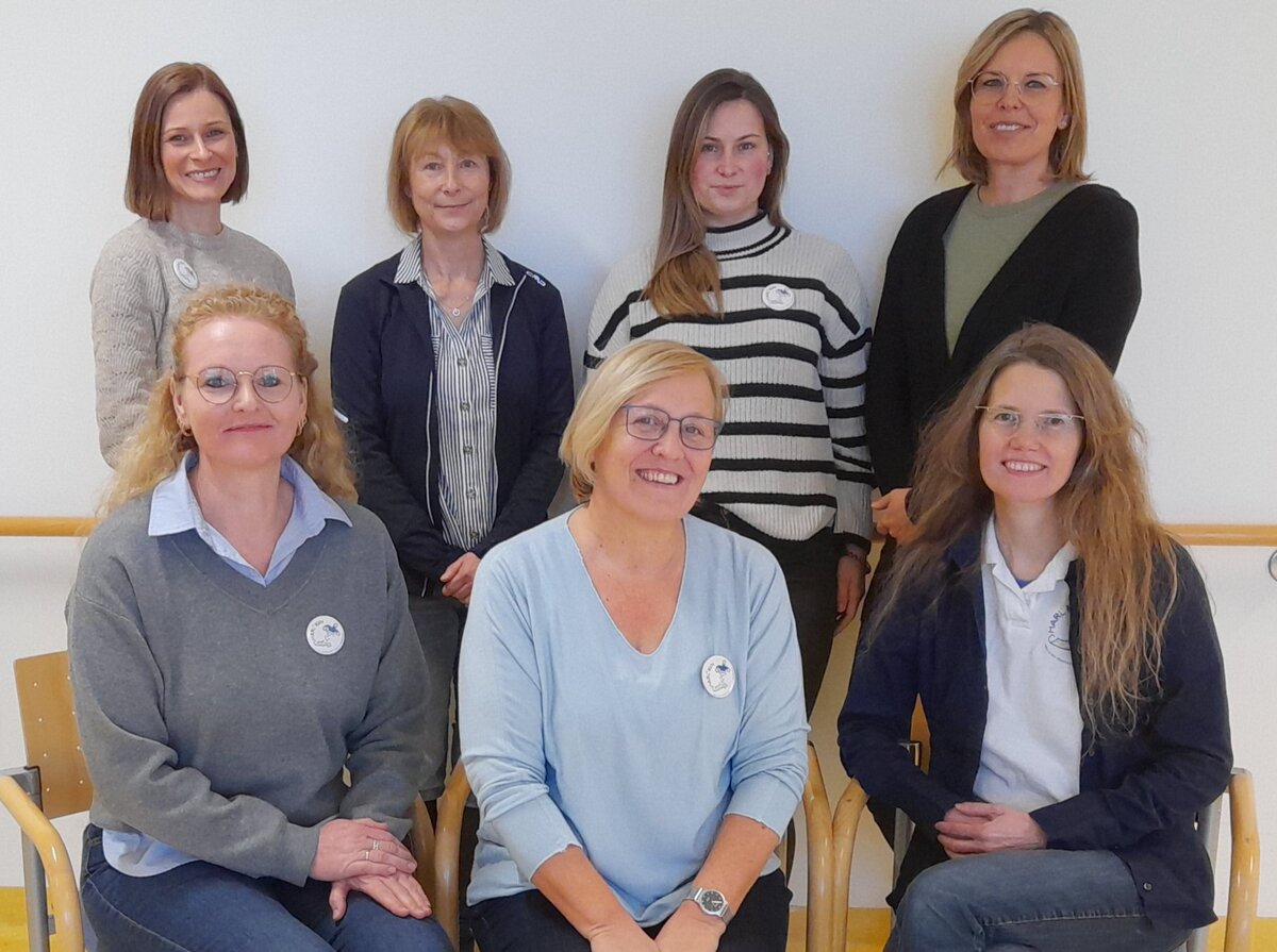 Team der Harl.e.kin Nachsorge im Krankenhaus Kaufbeuren