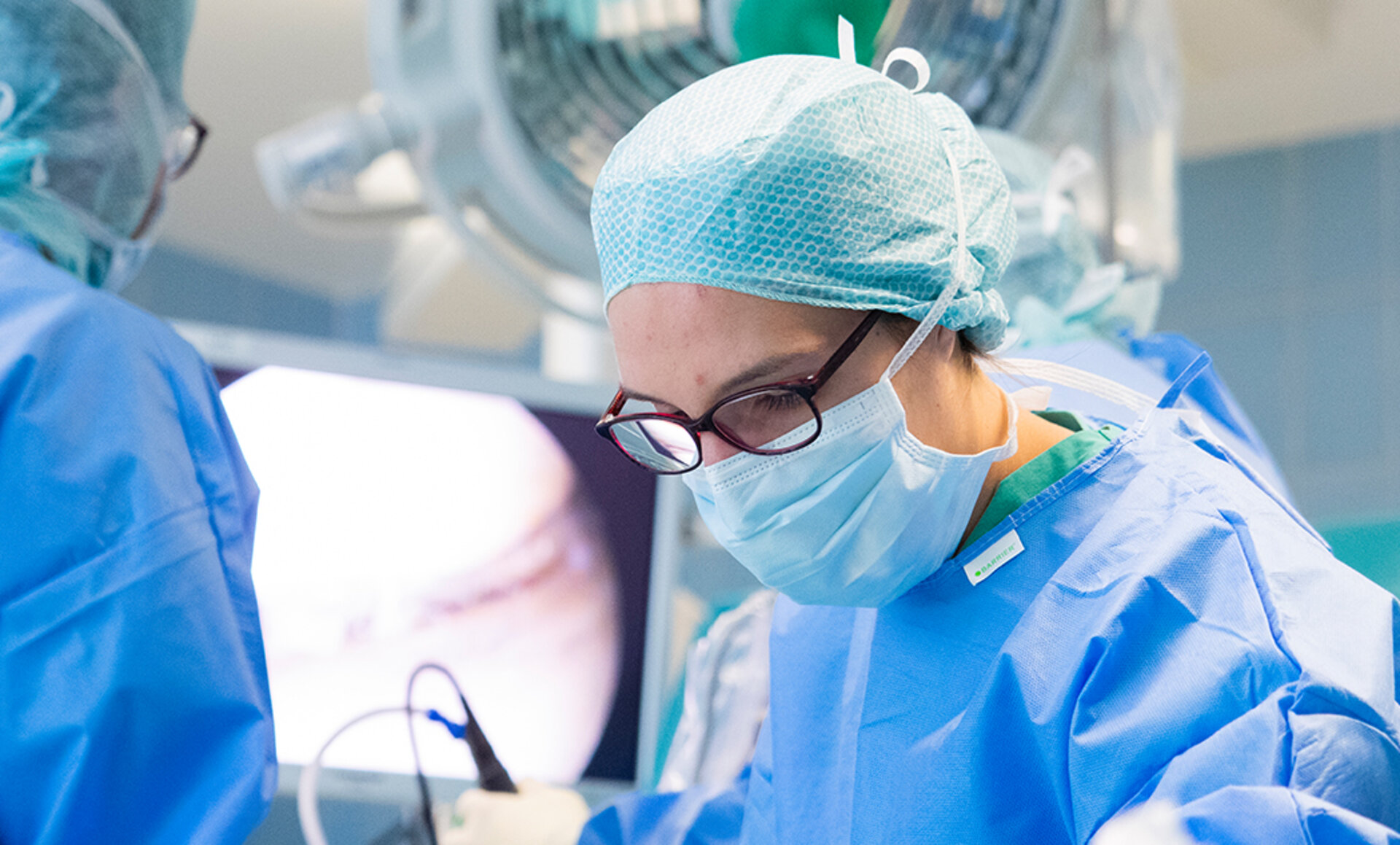 Operationssaal der Unfallchirurgie und Orthopädie in der Klinik Kaufbeuren