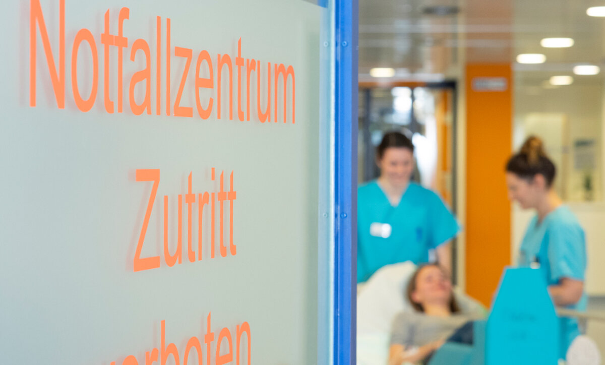 Traumazentrum in der Notaufnahme des Krankenhauses Kaufbeuren