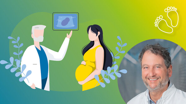Chefarzt Dr. Winfried Eschholz präsentiert nützliche Informationen zur Geburt in der Klinik Füssen