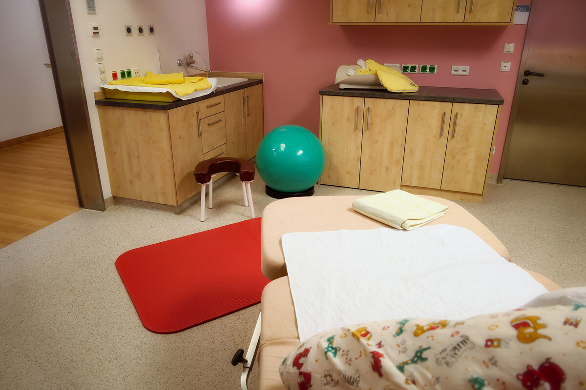 Einblick in den geborgenen Geburtsbereich der Klinik Füssen