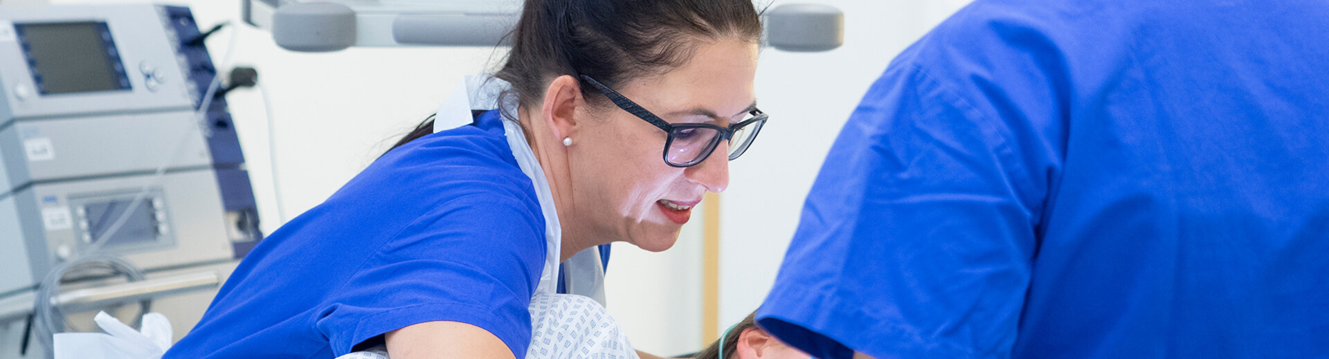 Ärztliche Behandlung eines Darmkrebs-Patienten
