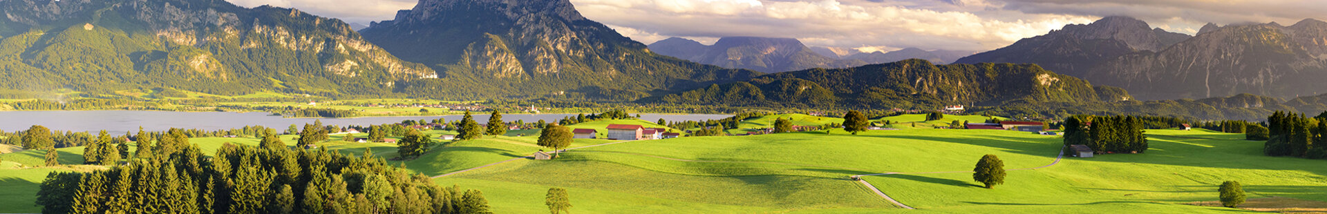 Landschaftsaufnahme Allgäu – Regionale Schönheit rund um unsere Kliniken