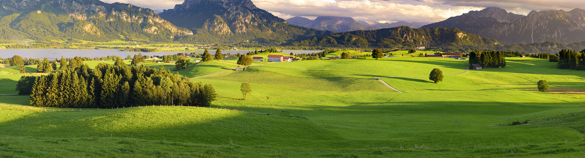 Blick auf das Allgäuer Alpenvorland
