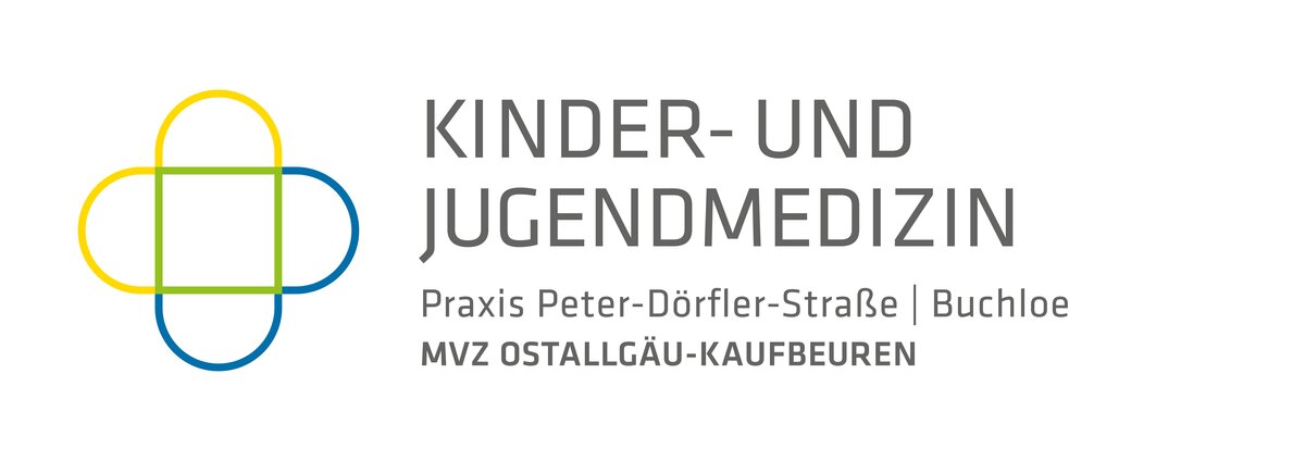 Logo Kinder- und Jugendmedizin Praxis Peter-Dörfler-Straße Buchloe, MVZ Ostallgäu Kaufbeuren mit einem modernen, professionellen Design | © MVZ Ostallgäu-Kaufbeuren gGmbH