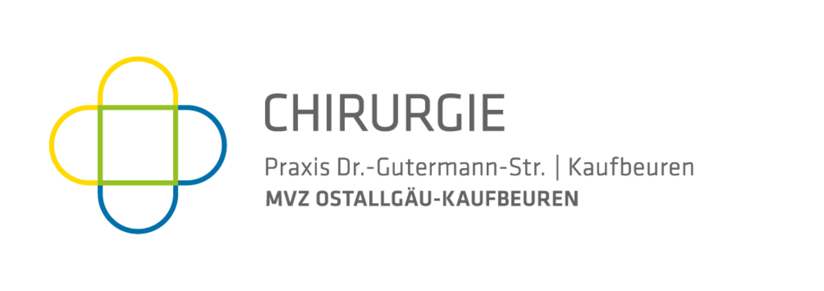 Logo Chirurgie Praxis Dr. Gutermannstraße Kaufbeuren, MVZ Ostallgäu Kaufbeuren mit einem modernen, professionellen Design | © MVZ Ostallgäu-Kaufbeuren gGmbH