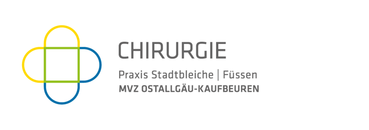 Logo Chirurgie Praxis Stadtbleiche Füssen, MVZ Ostallgäu Kaufbeuren mit einem modernen, professionellen Design | © MVZ Ostallgäu-Kaufbeuren gGmbH