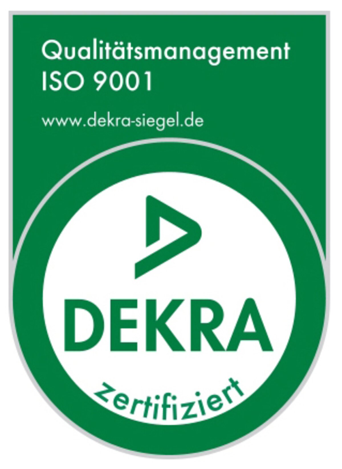 DEKRA-Zertifizierung nach ISO 9001 für Qualitätsmanagement