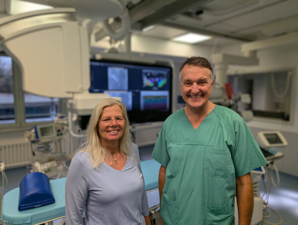 Sorgen gemeinsam für eine intakte Herz- und Gefäßgesundheit: Dr. Ute Dammer und PD Dr. Marcus Koller.  | © Foto: Kliniken Ostallgäu-Kaufbeuren
